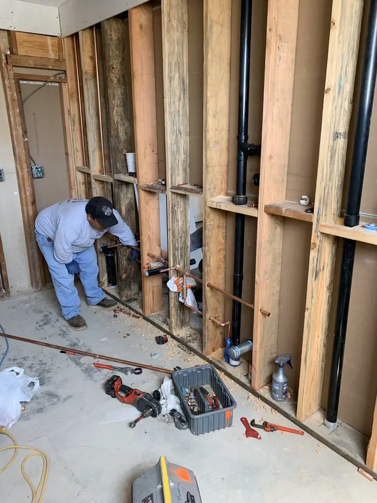 Commercial rough-in plumbing for Gas Line Repair in Mount Horeb